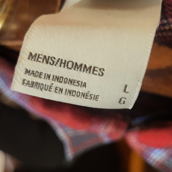 The North Face Mens Lightweight Plaid Flannel Button Shirt Red Size Large - Picture 4 of 5